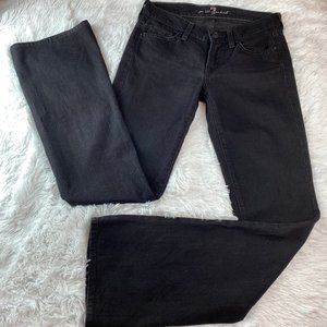7 for all Mankind Black Bootcut Jeans